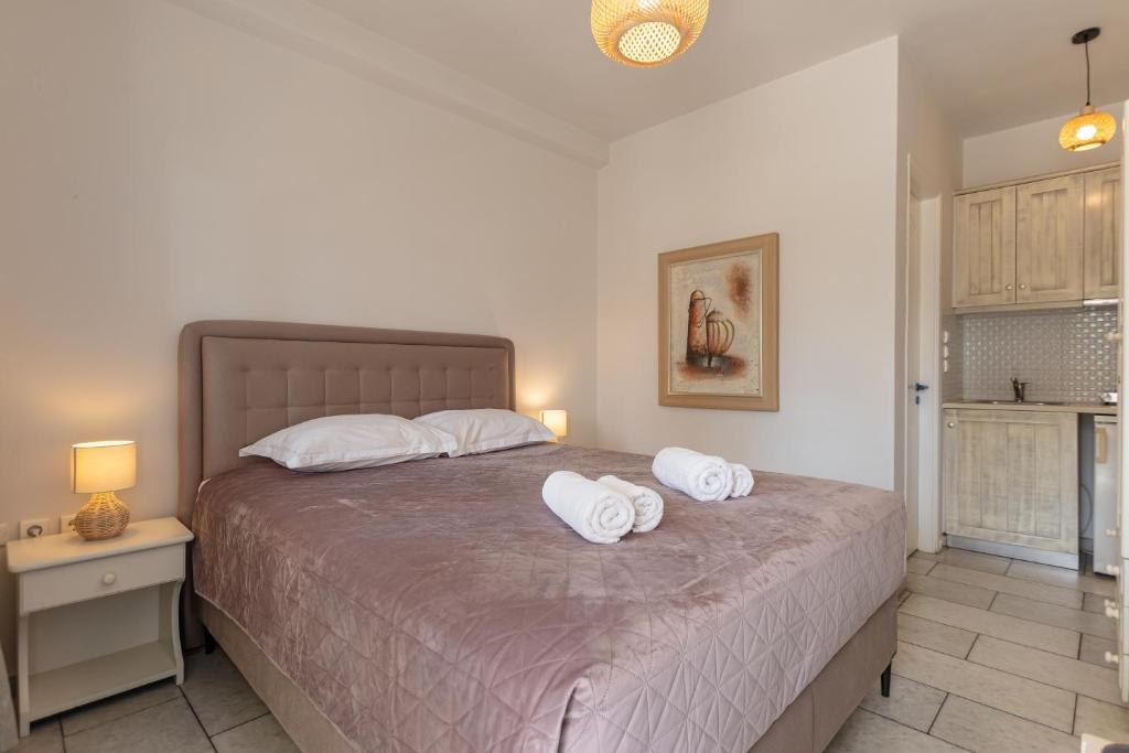 Postel nebo postele na pokoji v ubytování Hotel Francesca