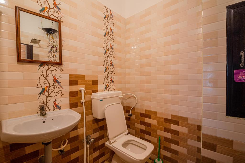 Koupelna v ubytování Maison Annai