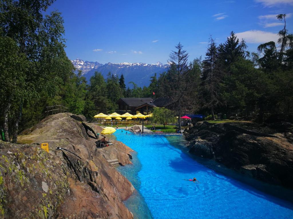 Bazén v ubytování Zoo des Marécottes Boutique Hôtel nebo v jeho okolí
