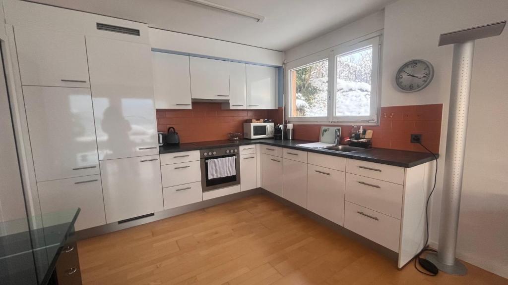 Kuchyň nebo kuchyňský kout v ubytování Swiss Paradise Weggis