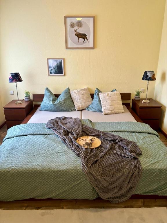 Postel nebo postele na pokoji v ubytování Themenhotel Rehlein