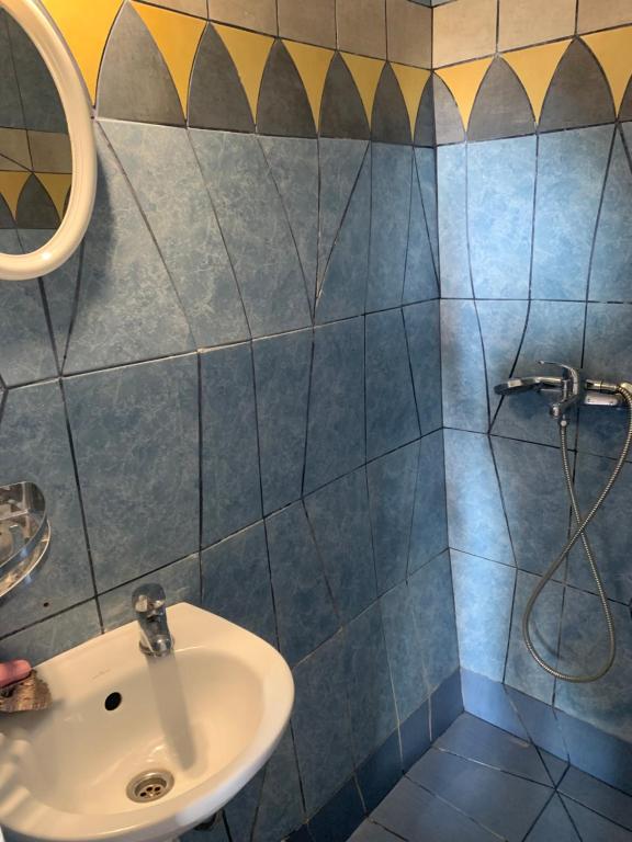 Koupelna v ubytování Apartmán U Muzikanta