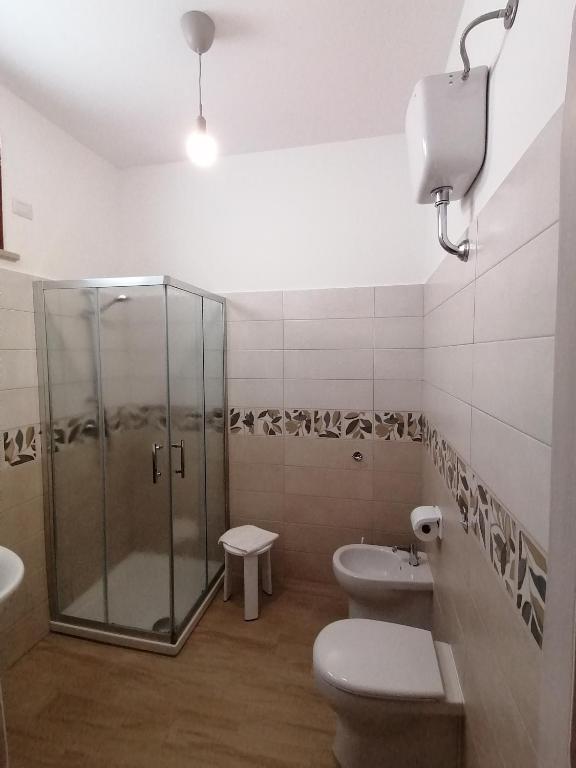 Koupelna v ubytování CLASS ROOMS AFFITTACAMERE