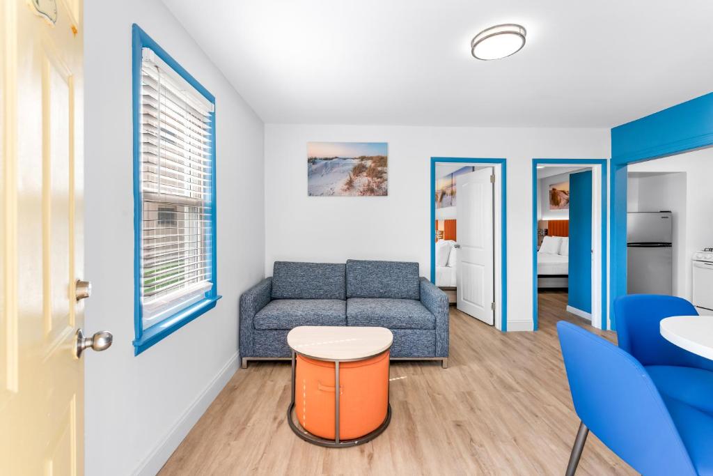 Posezení v ubytování Buttercup Suites Wildwood Crest Beach