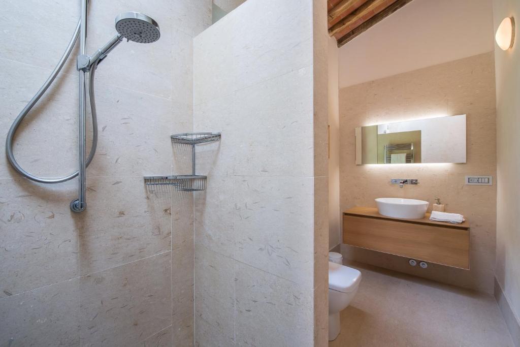 Koupelna v ubytování Casa Bachella