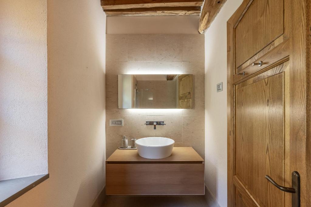 Koupelna v ubytování Casa Bachella