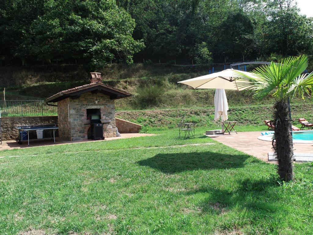 Zahrada ubytování Casa Bachella