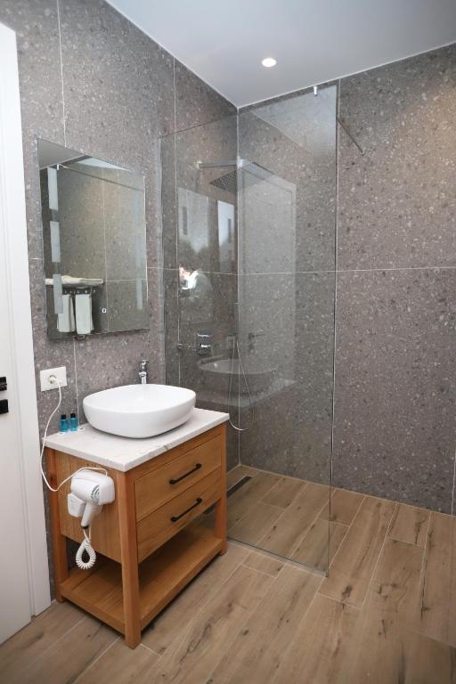Koupelna v ubytování J&D Rooms Korce