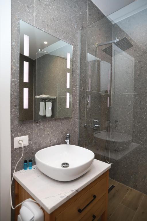 Koupelna v ubytování J&D Rooms Korce