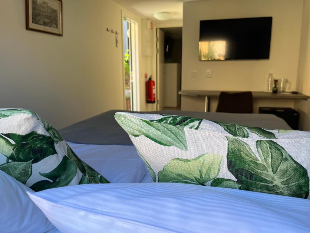 Postel nebo postele na pokoji v ubytování STF Hotel Zinkensdamm