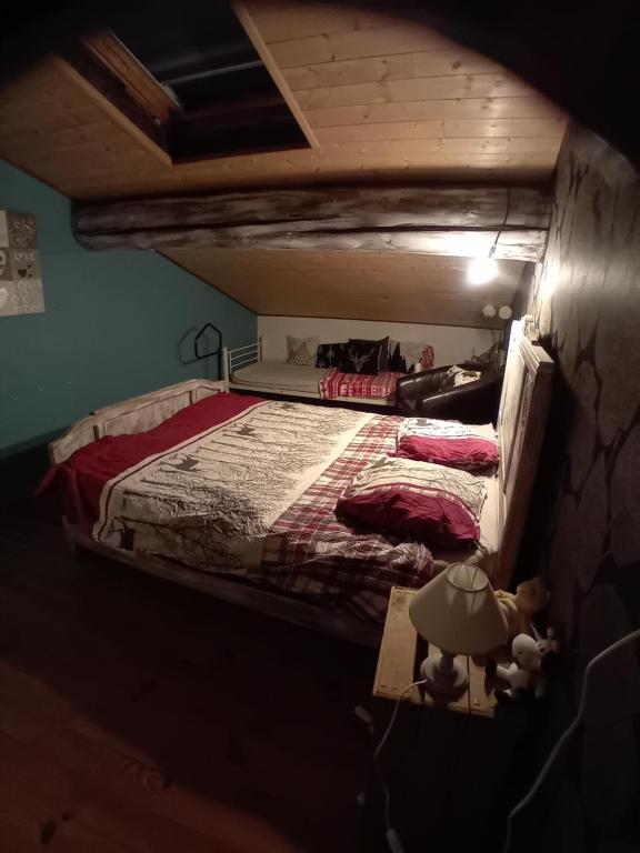 Postel nebo postele na pokoji v ubytování Le p'tit fermier