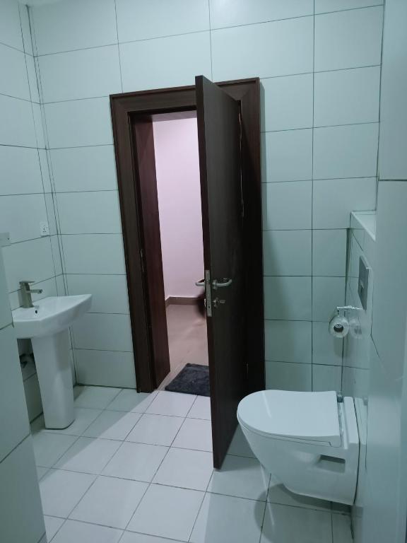 Koupelna v ubytování Sommy's