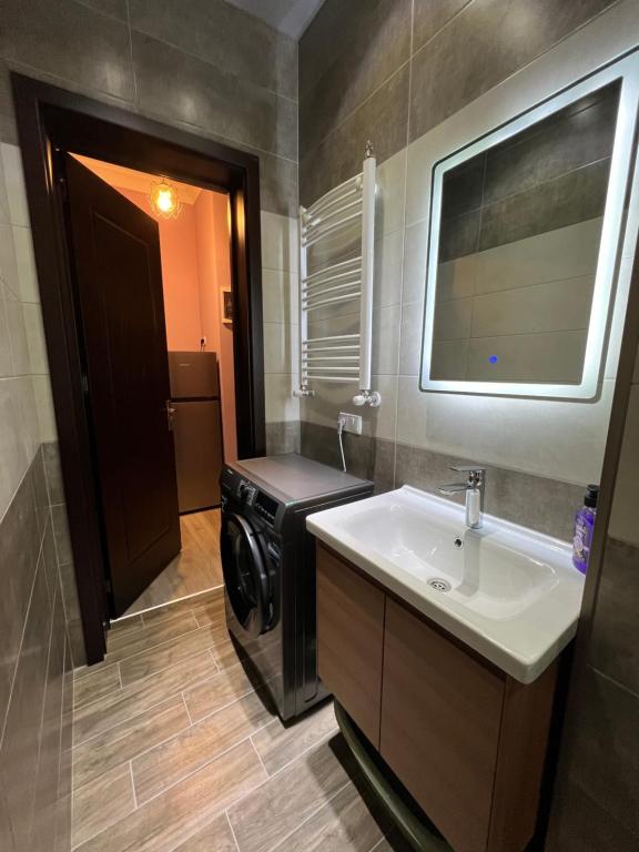 Koupelna v ubytování Apartment Merabi