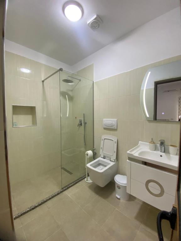 Koupelna v ubytování Hotel Vellezrit Guri