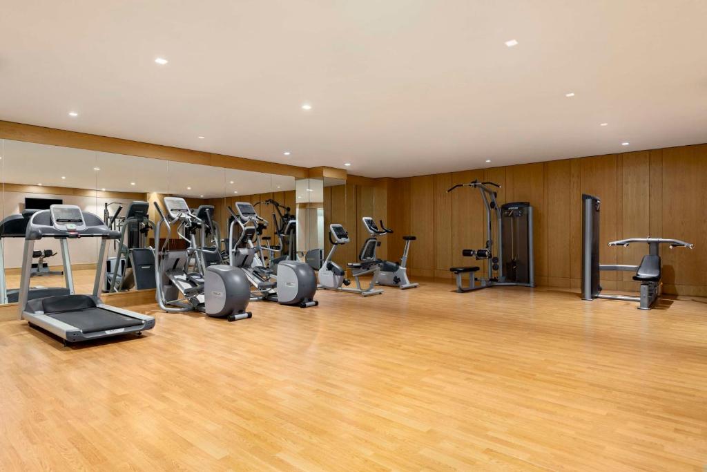 Fitness centrum a/nebo fitness zařízení v ubytování Radisson Hotel Muscat Panorama