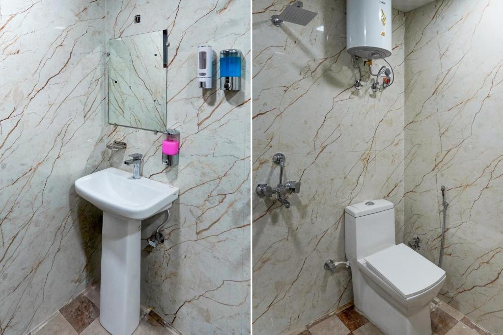 Koupelna v ubytování Hotel O R.N Residency Hotel