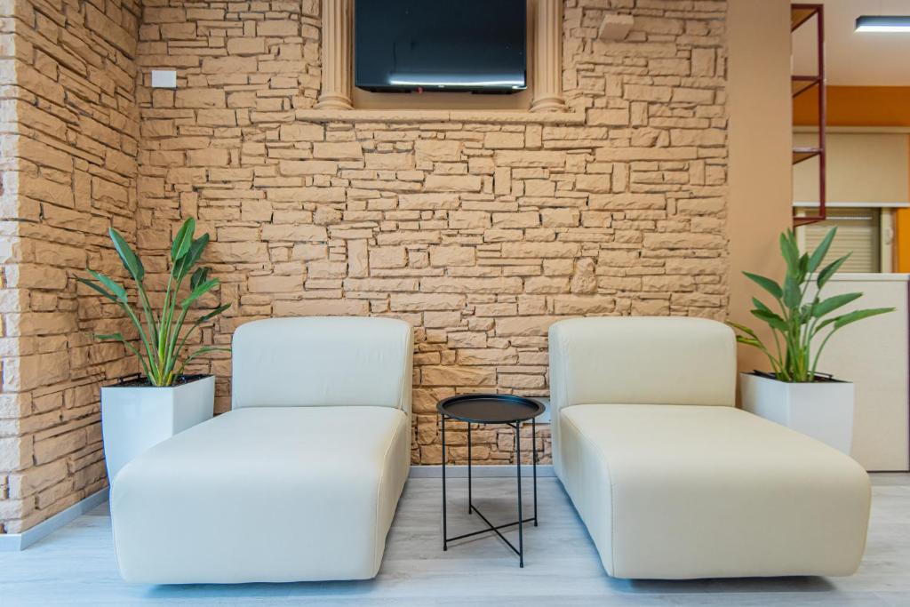 Posezení v ubytování ApartHotel EDA