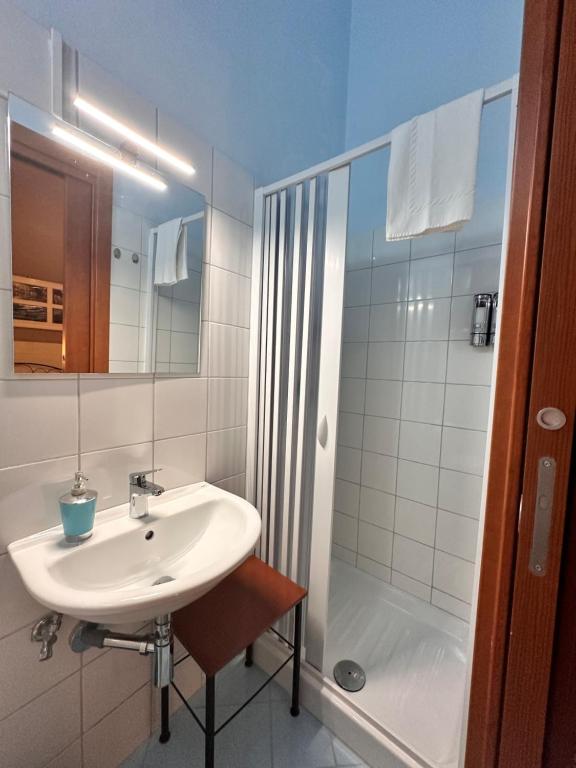 Koupelna v ubytování B&B Dora 2,0