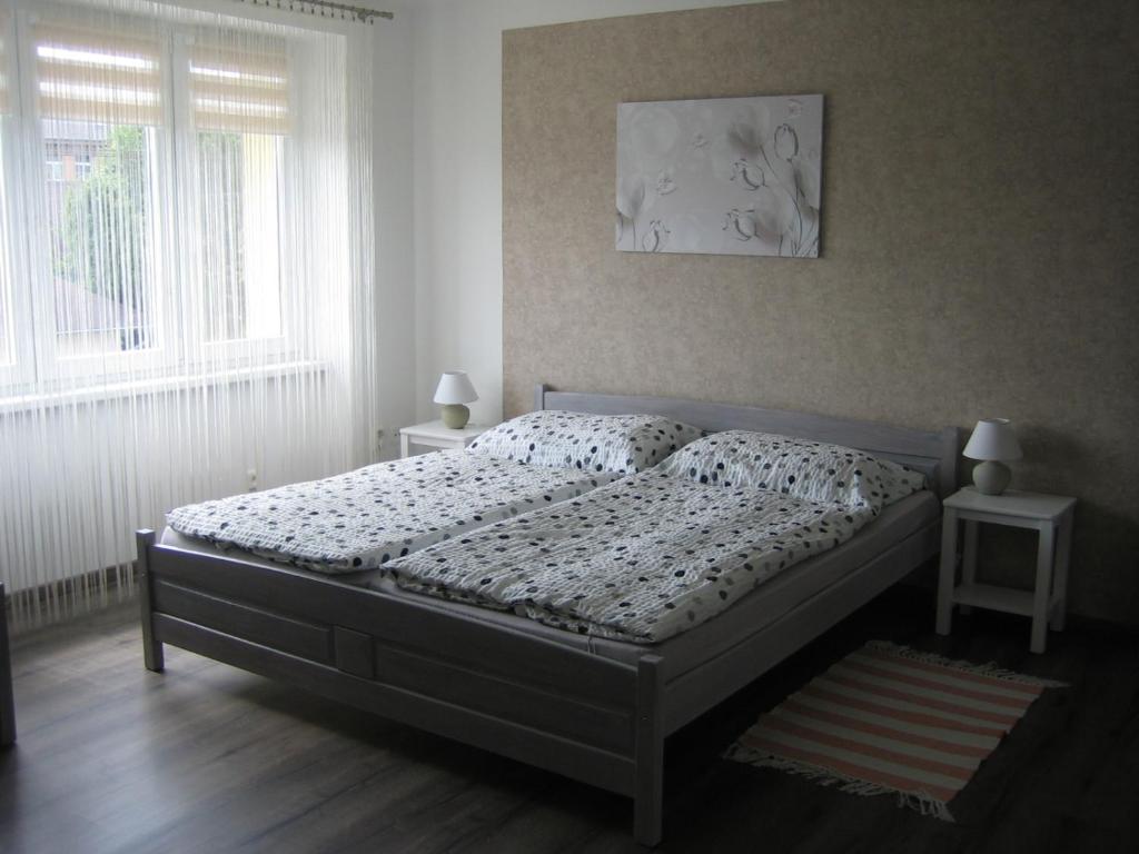 Postel nebo postele na pokoji v ubytování Apartmány Polepy