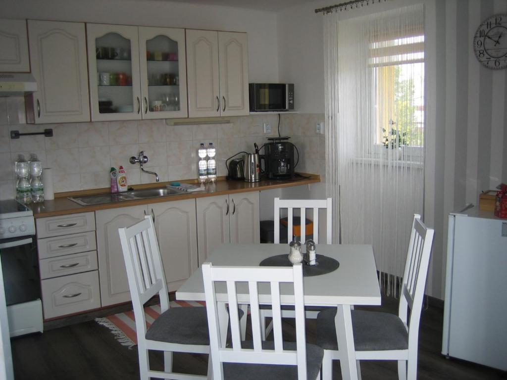 Kuchyň nebo kuchyňský kout v ubytování Apartmány Polepy