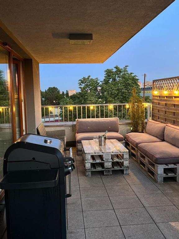 Balkón alebo terasa v ubytovaní Apartament Księcia Janusza