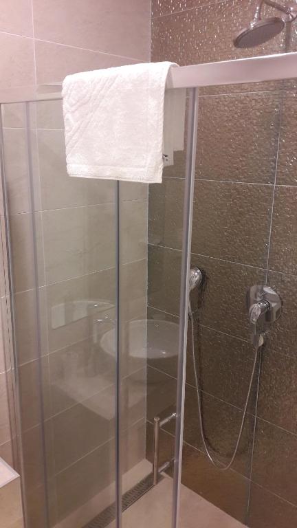 Koupelna v ubytování Rooms Bruno