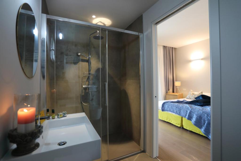 Koupelna v ubytování Agriturismo Le Piccole Macìe