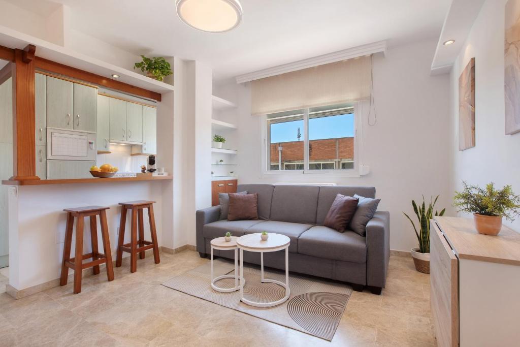 Χώρος καθιστικού στο Apartamento Carlos Haya