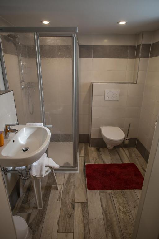 Koupelna v ubytování Ringhotel Forellenhof