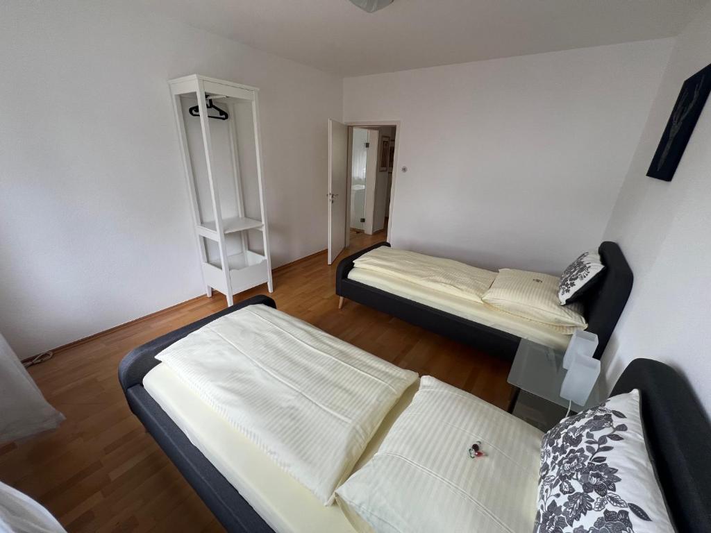 Postel nebo postele na pokoji v ubytování Sonnenhof