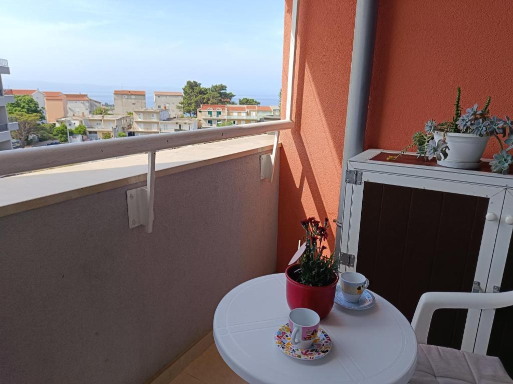 A balcony or terrace at Veske