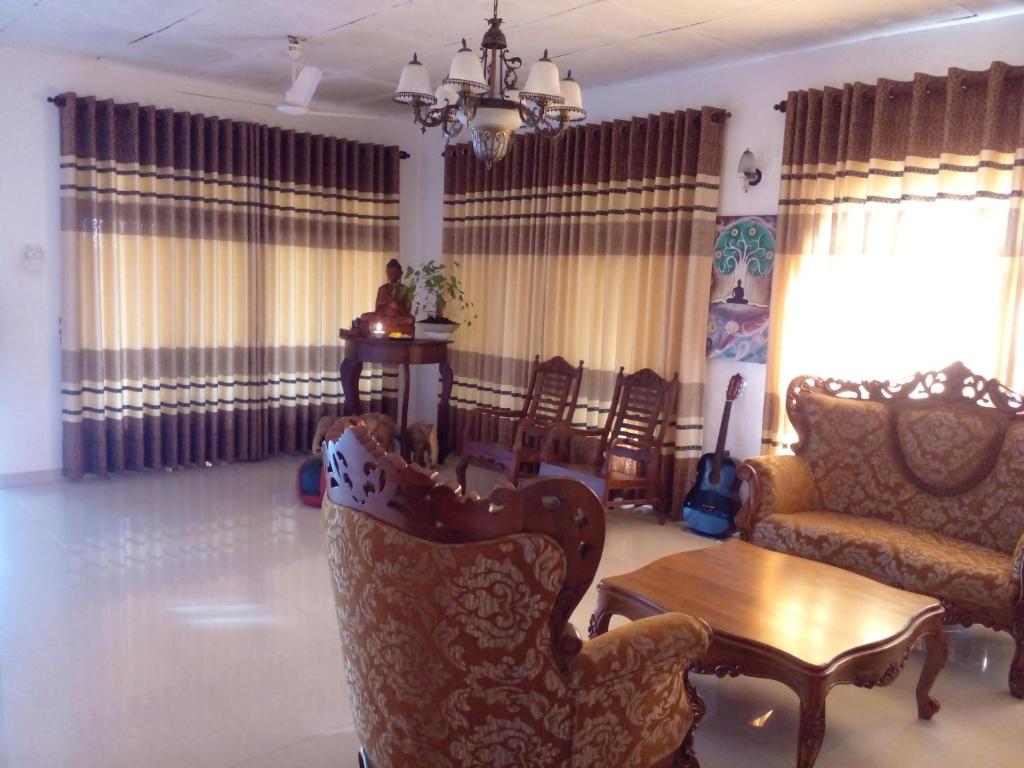 Posezení v ubytování Muthu Villa Sri Lanka