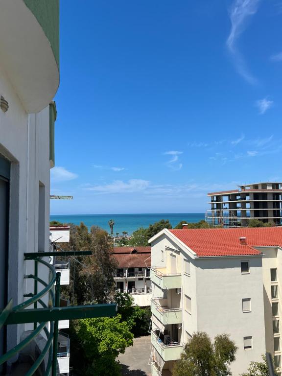 a view of the ocean from the balcony of a building at Apartment Zoi in Golem