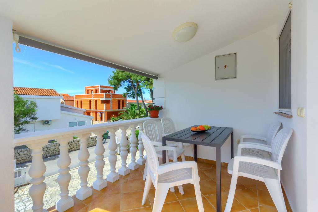 Balkon lub taras w obiekcie Apartment House Virić