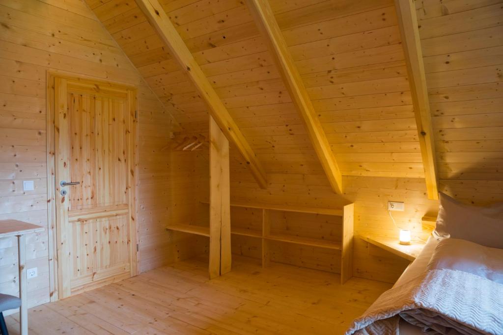 Postel nebo postele na pokoji v ubytování Grobmbauerhütte