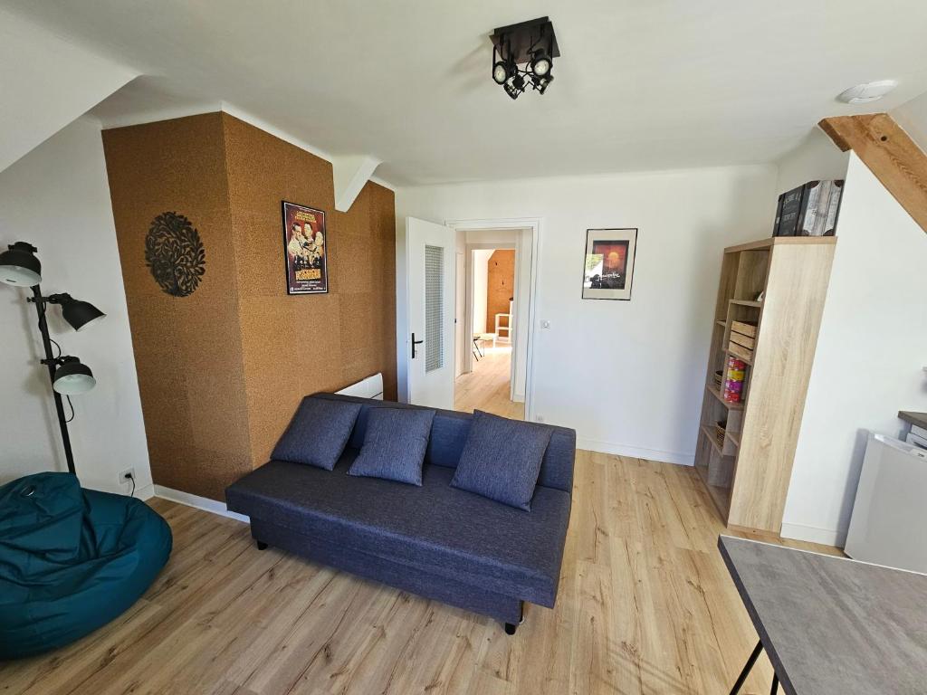 Posezení v ubytování Le Faouët Appartement
