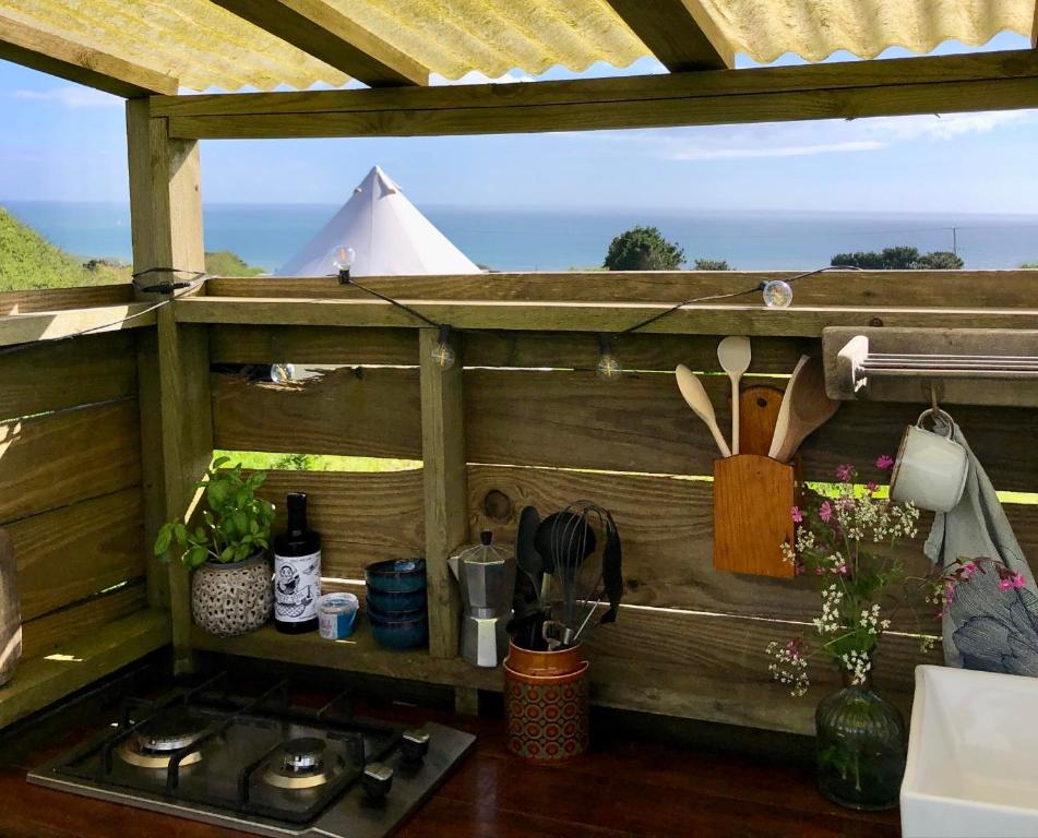 Příroda nedaleko luxury tent