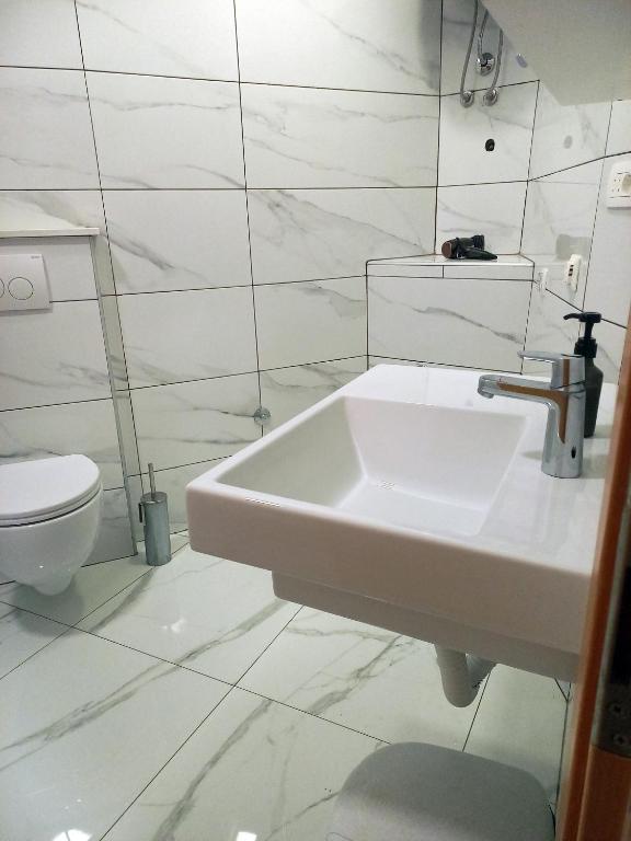 Koupelna v ubytování Villa Marija