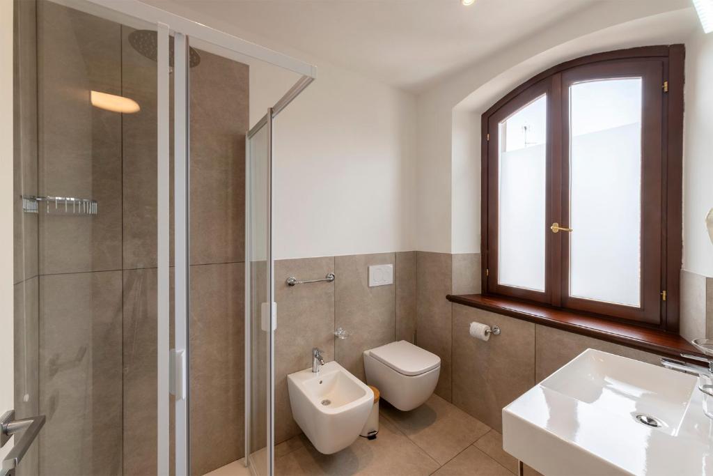 Koupelna v ubytování Hotel Vecchio Casello