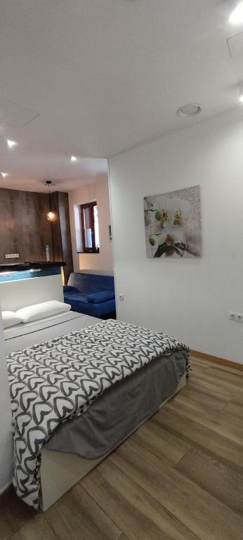Posteľ alebo postele v izbe v ubytovaní Altozano Room III, Estudió centro de Málaga Gayfriendly, Wi-Fi gratis