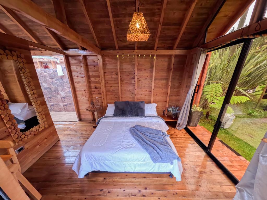 Postel nebo postele na pokoji v ubytování Rùstico Glamping