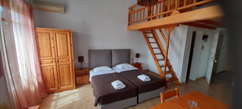 Postel nebo postele na pokoji v ubytování Pension Selenti