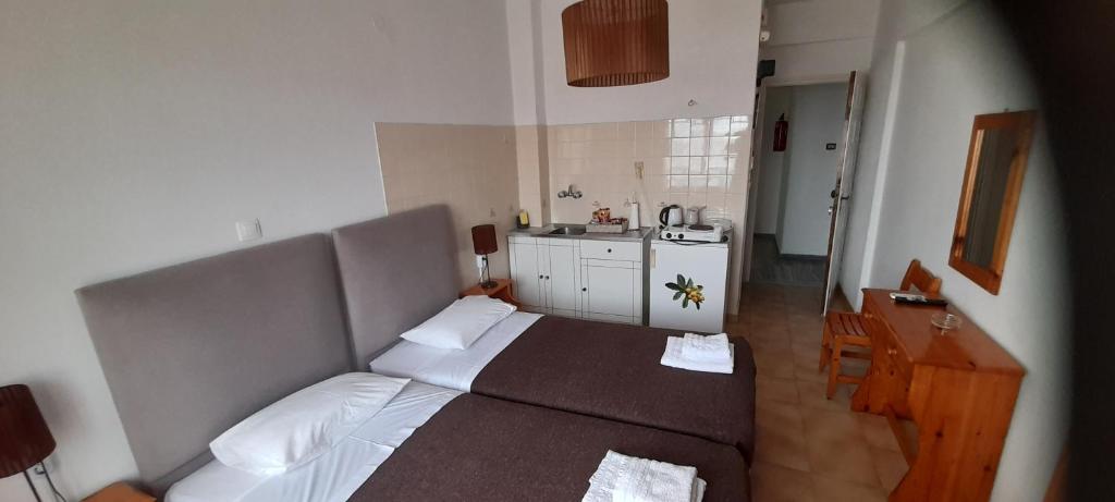 Postel nebo postele na pokoji v ubytování Pension Selenti