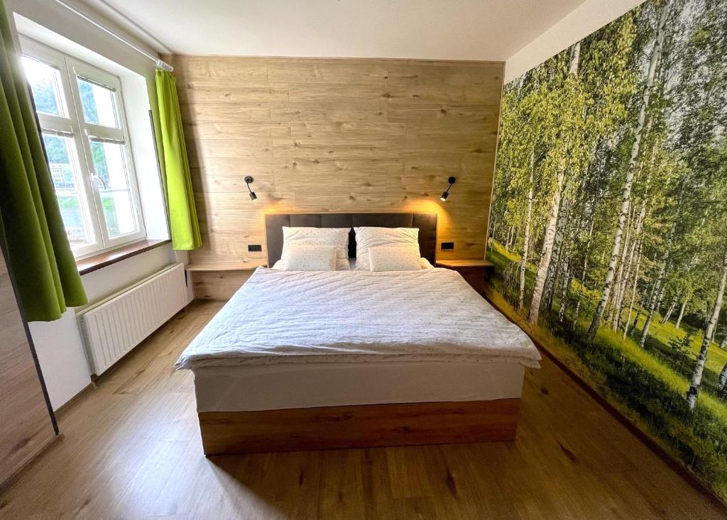 Katil atau katil-katil dalam bilik di Apartmán Rosa