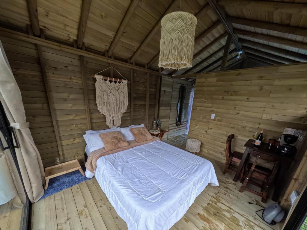 Postel nebo postele na pokoji v ubytování Rùstico Glamping
