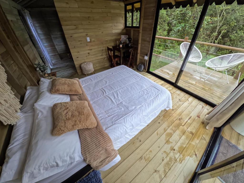 Postel nebo postele na pokoji v ubytování Rùstico Glamping