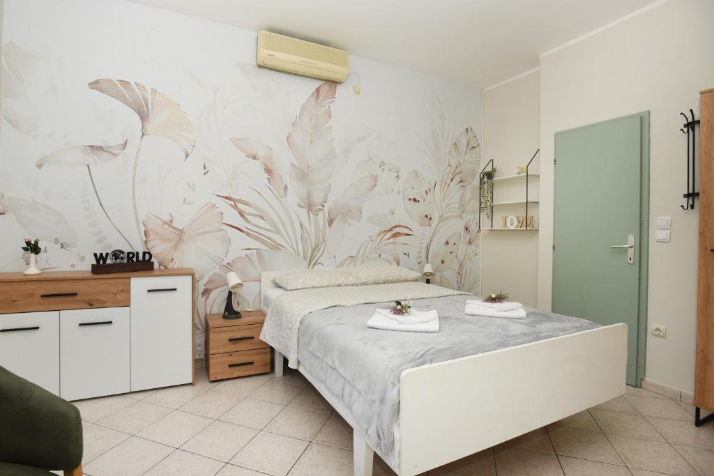Kuchyň nebo kuchyňský kout v ubytování Apartmani Zukic