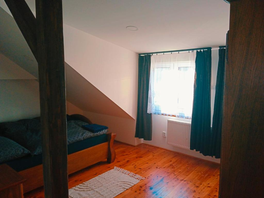 Postel nebo postele na pokoji v ubytování Penzion Václav