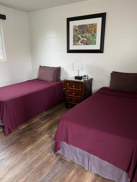 Postel nebo postele na pokoji v ubytování Tip Top Motel