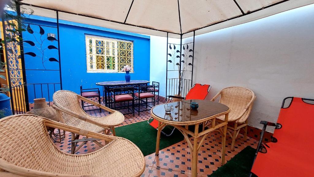 Istumisnurk majutusasutuses Taddart, Maison de vacances